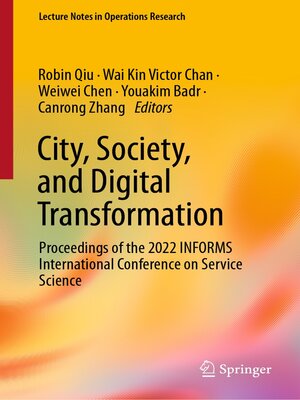 cover image of City, Society, and Digital Transformation